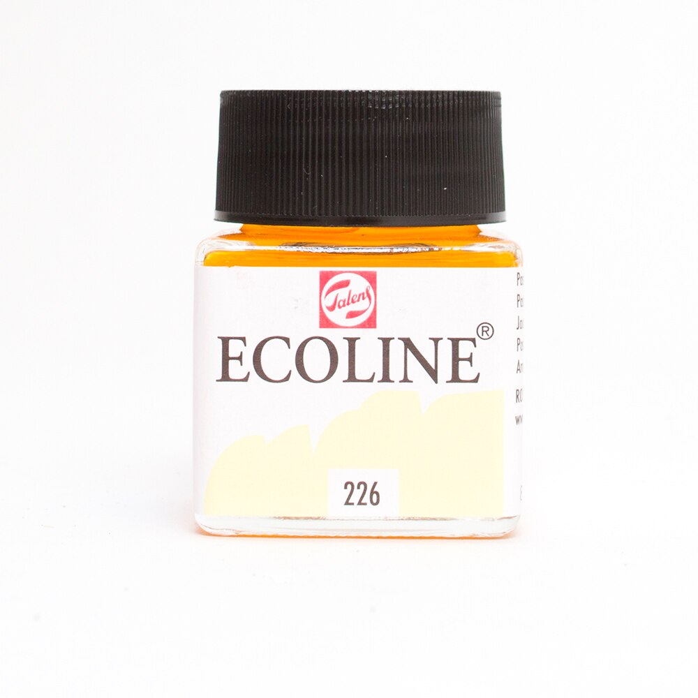 Ecoline, Liquid, Watercolor, 30ml, Jar, Pastel Yellow